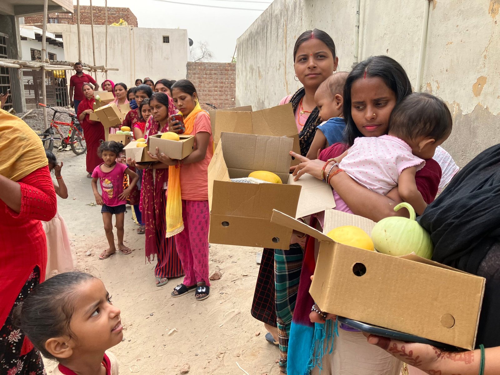 Mera Parivar field work with the community